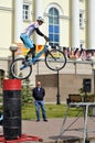 Mikhail Sukhanov Ã¢â¬â the champion of Russia on a cycle trial, acts in Tyumen on a holiday the City Day 26.07.2014ÃÂ³.